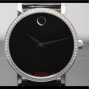 Unisex Movado Red Label Watch with diamond Bezel